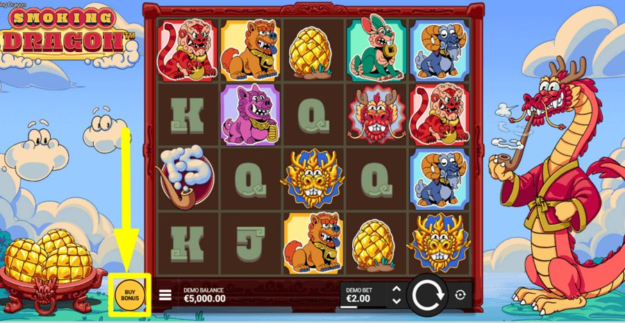 Smoking Dragon Buy Feature