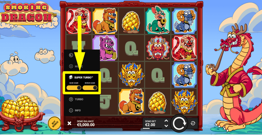 Smoking Dragon Turbo Feature