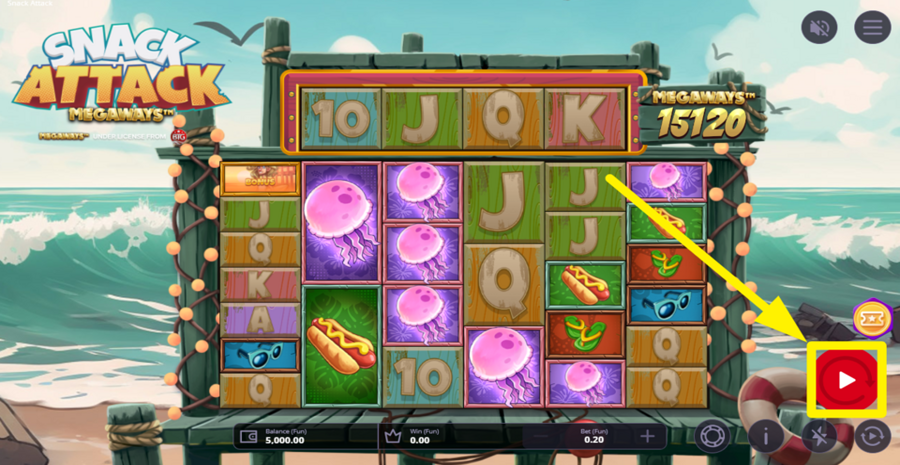Snack Attack Megaways Spin