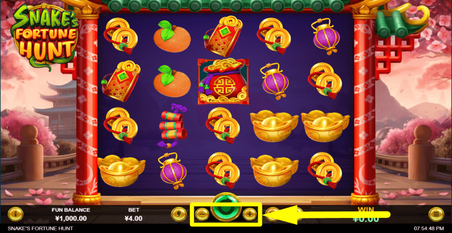 Snakes Fortune Hunt Bet Value