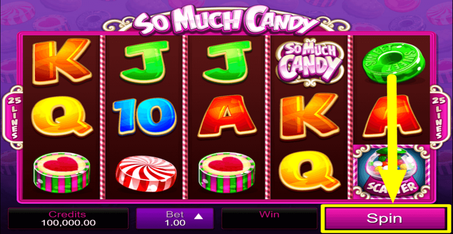 So Much Candy Spin Button