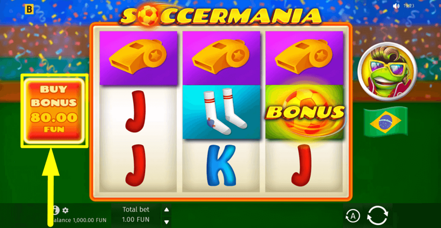 Soccermania Buy Bonus Feature
