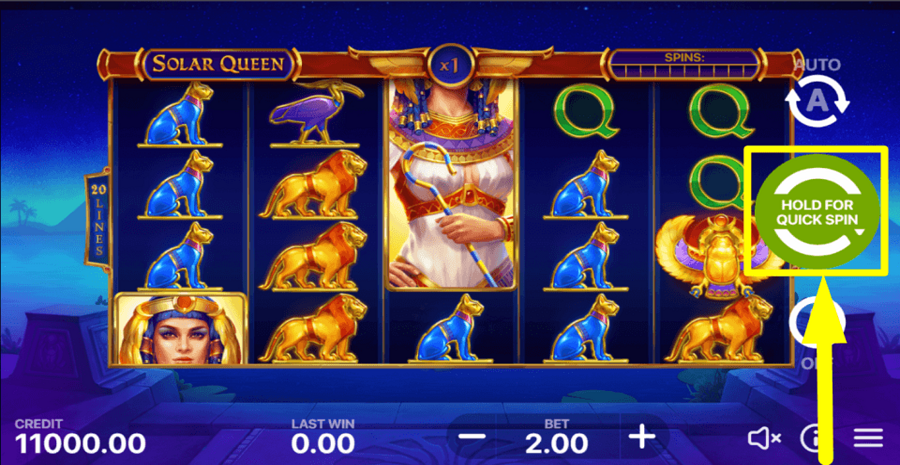 Solar Queen Spin Button