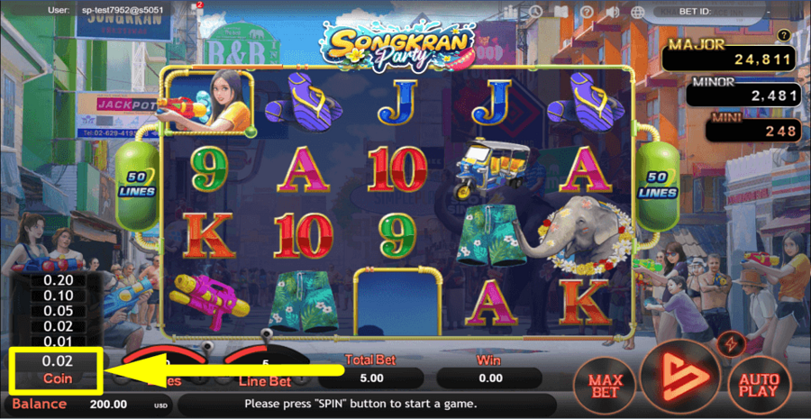 Songkran Party Coin Value