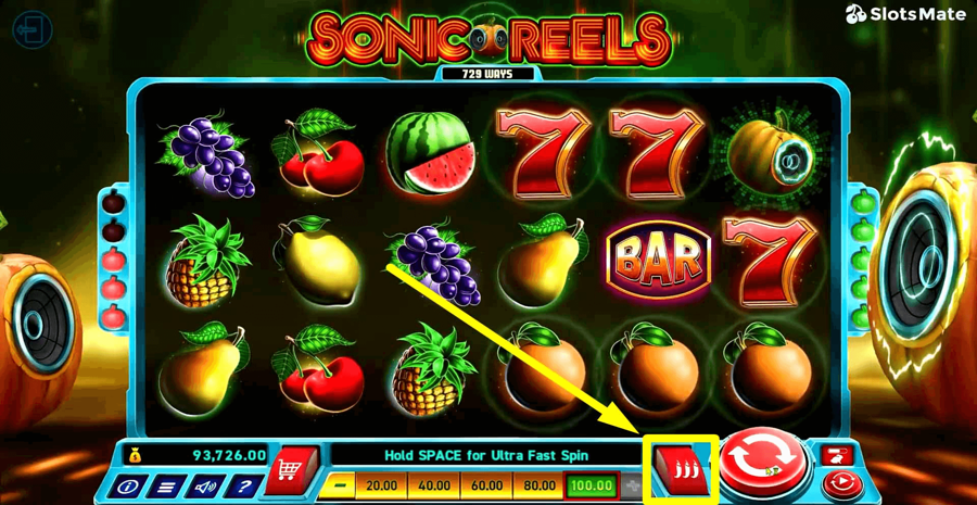 Sonic Reels Volatility Change