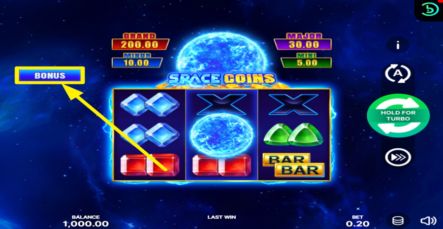 Space Coins Hold And Win Buy Bonus
