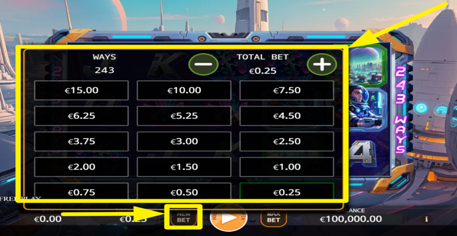 Space Colonization Adjust Bet