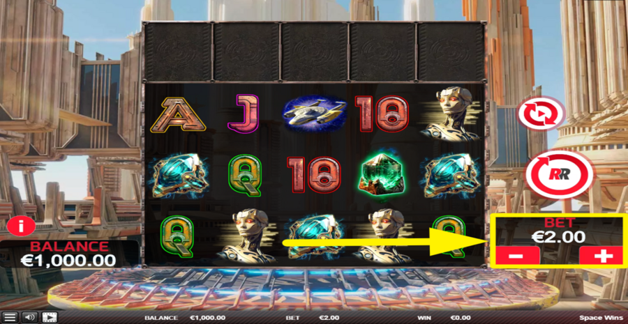 Space Wins Adjust Bet