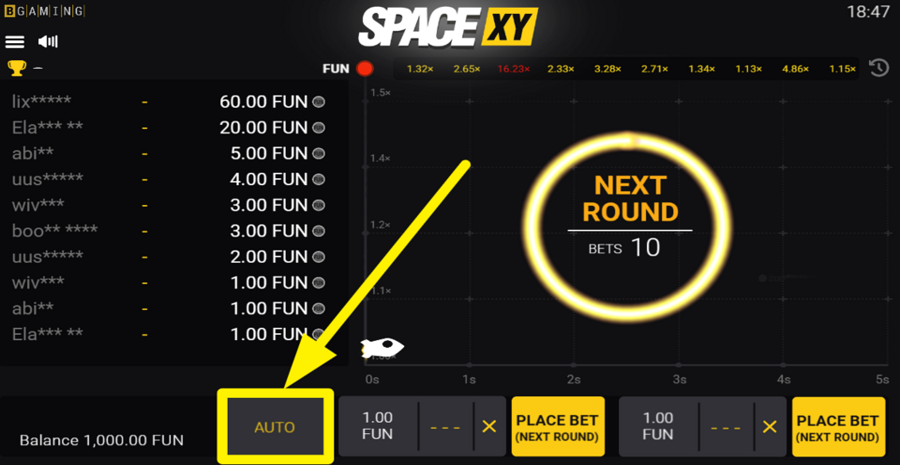 Space Xy Autoplay