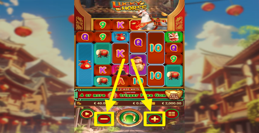Spadegaming Lucky Horse Adjust Bet