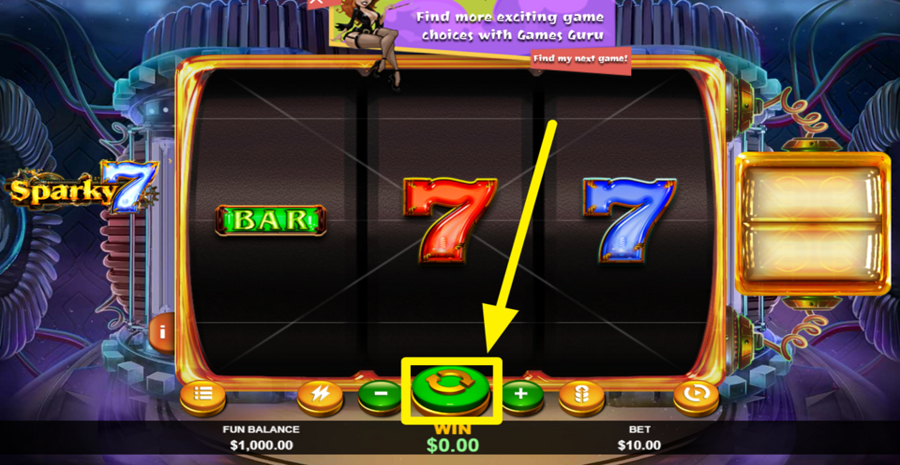 Sparky 7 Spin Button