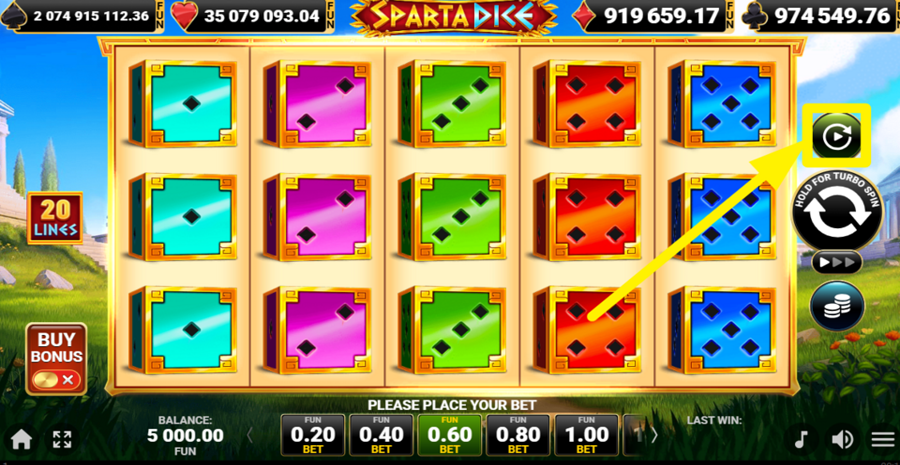 Sparta Dice Spin