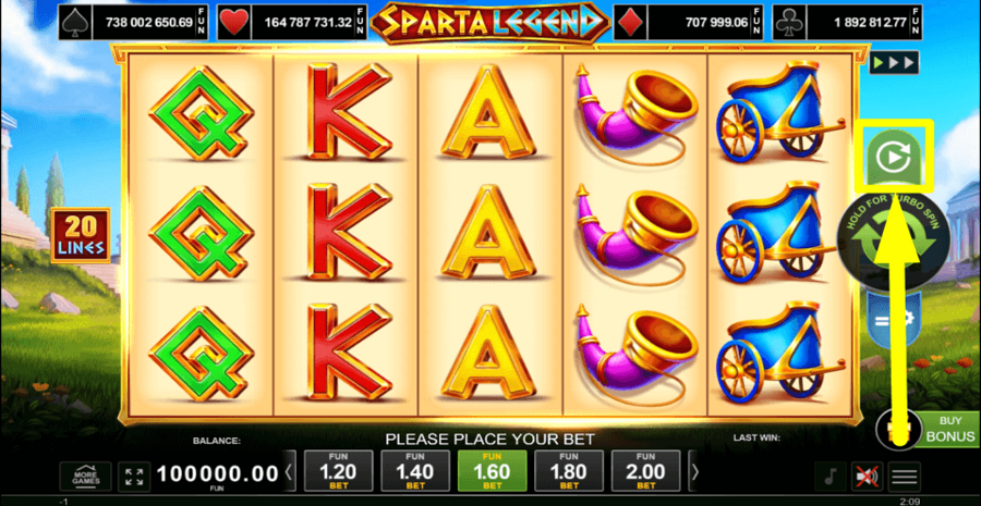 Sparta Legend Autoplay Feature