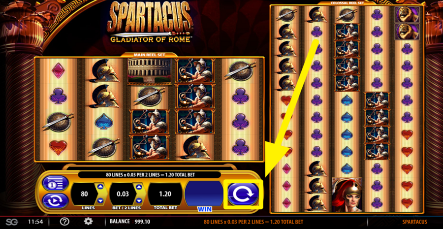 Spartacus Gladiator Of Rome Spin Button