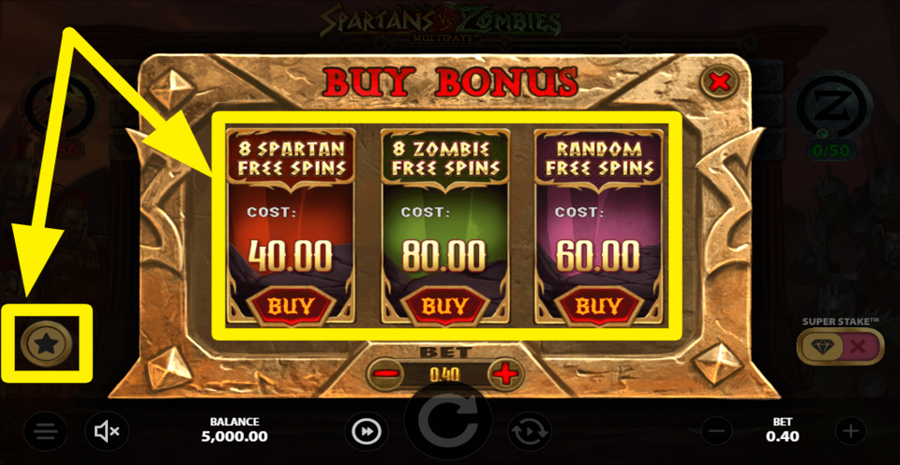 Spartans Vs Zombies Multipays Buy Bonus