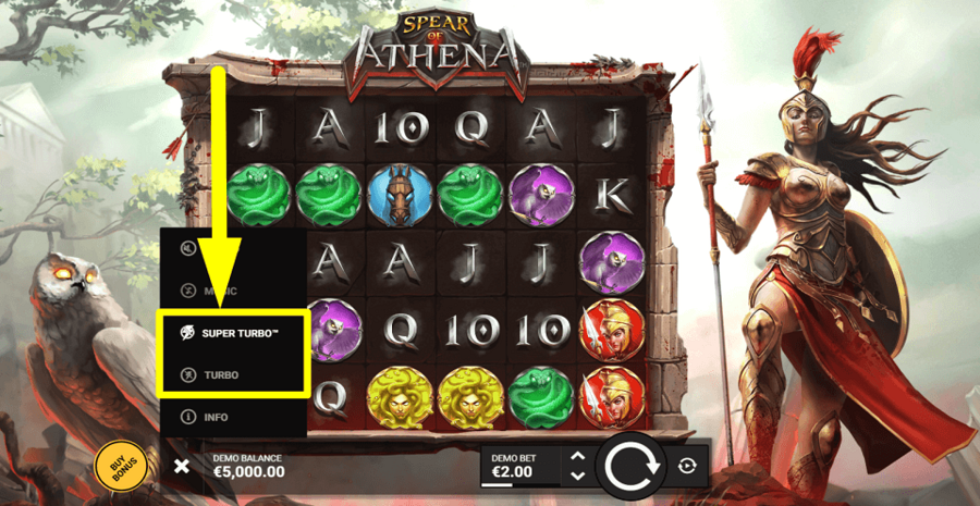Spear Of Athena Turbo Feature