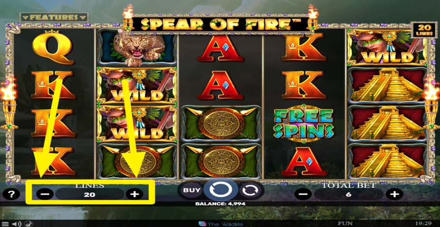 Spear Of Fire Adjust Lines