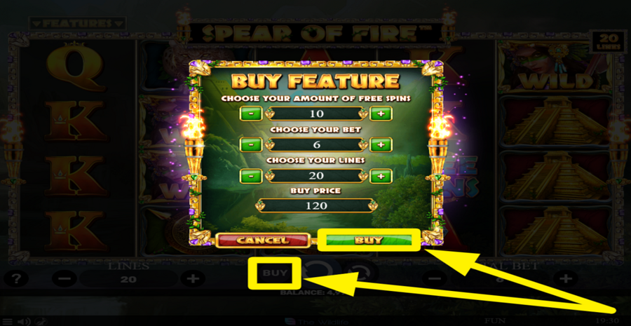 Spear Of Fire Buy Bonus