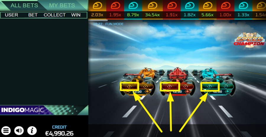 Speed Champion Auto Cashout
