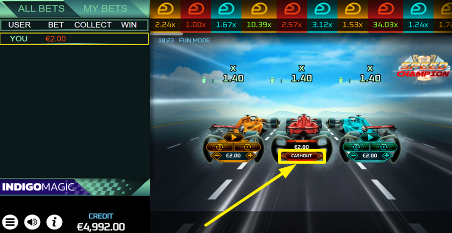 Speed Champion Cashout