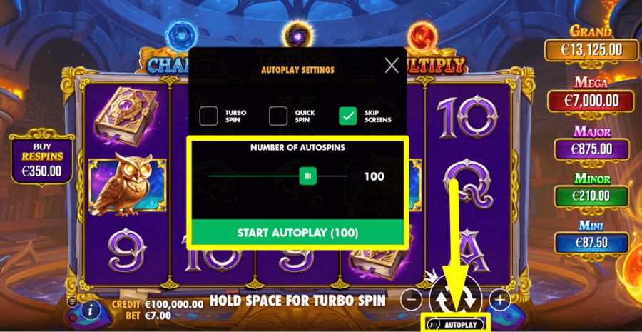Spell Master Autoplay Feature