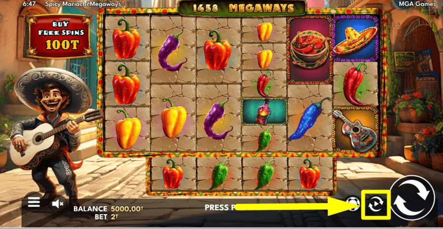 Spicy Mariachi Megaways Autoplay Feature