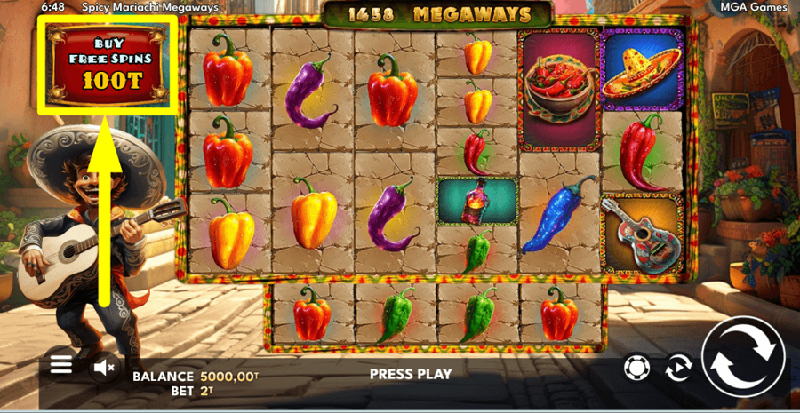 Spicy Mariachi Megaways Buy Feature