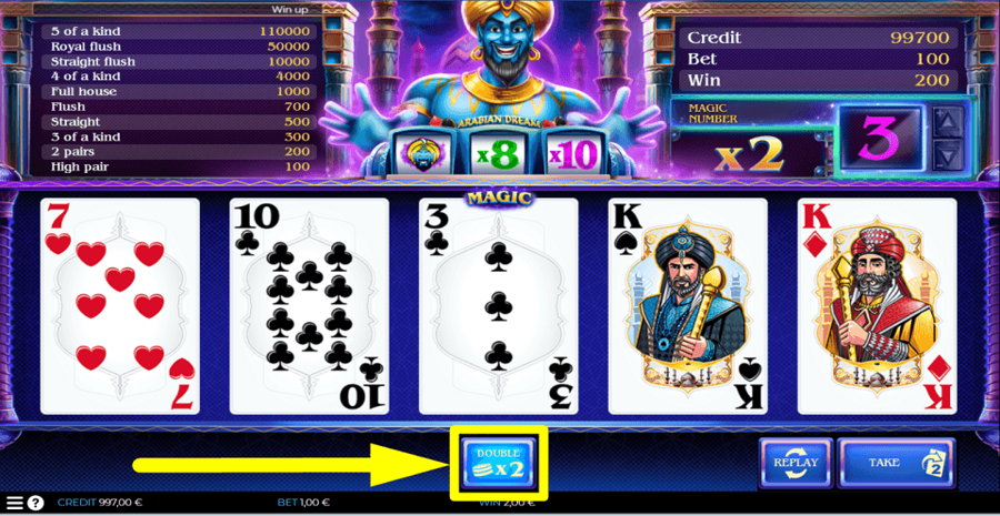 spin2win Arabian Dream Double Button