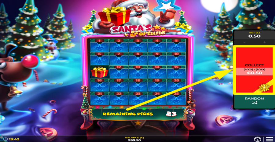 spin2win Santas Fortune Collect