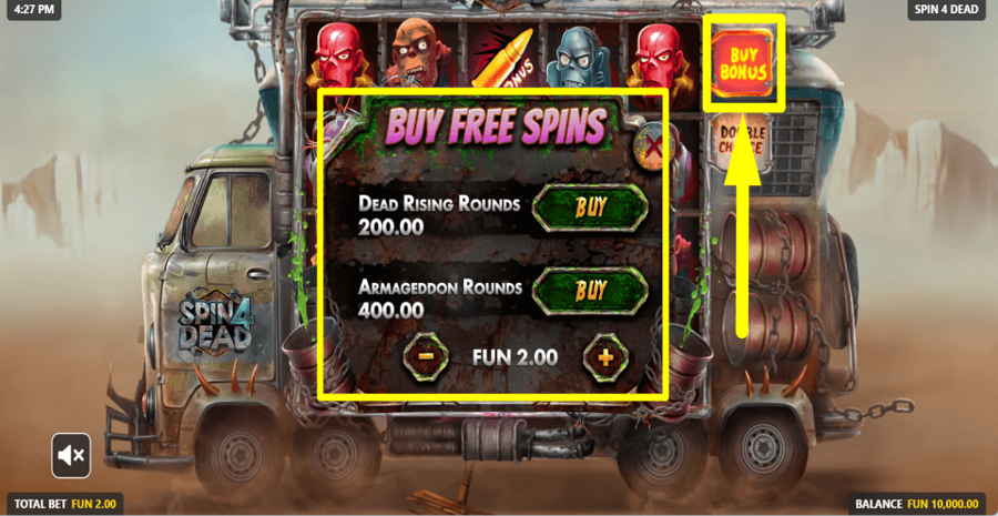 spin4dead Buy Feature