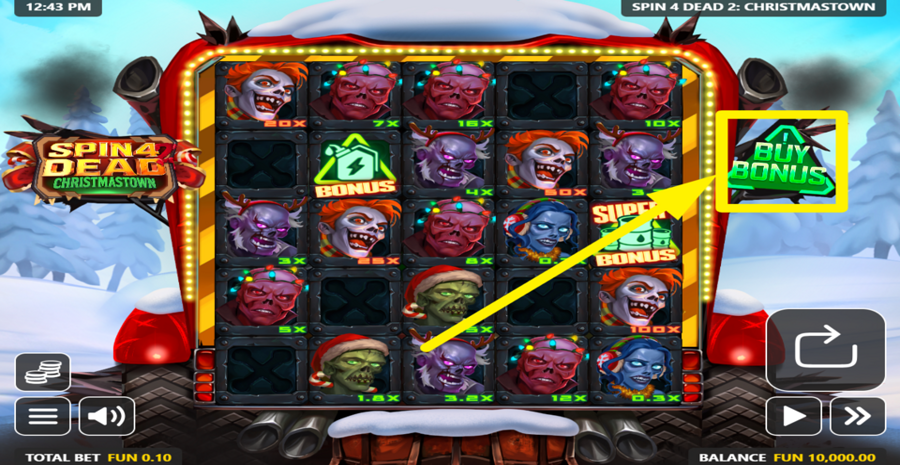 Spin 4 Dead 2 Christmastown Buy Bonus