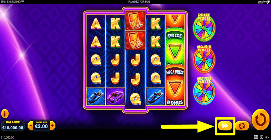 Spin Em Round Fast Play Feature