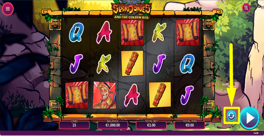 Spin Jones And The Golden Idol Autoplay Feature