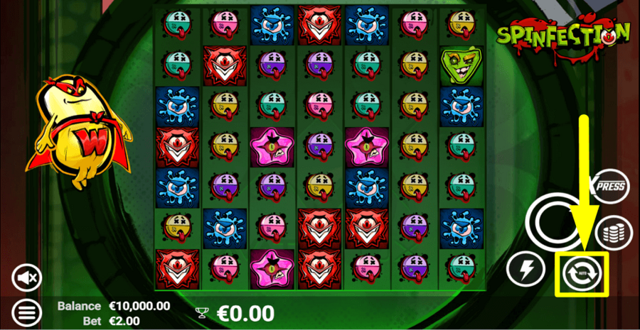 Spinfection Autoplay Feature