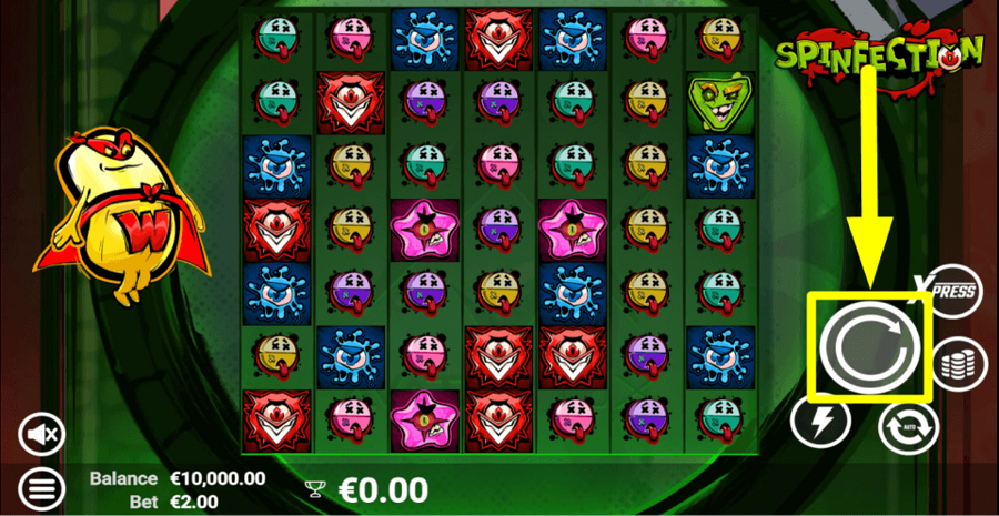 Spinfection Spin Button