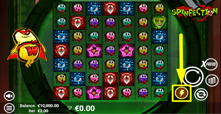 Spinfection Turbo Feature