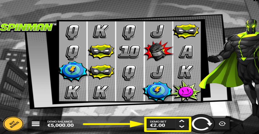 Spinman Adjust Bet