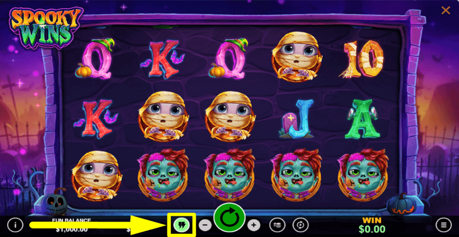 Spooky Wins Fast Play Feature