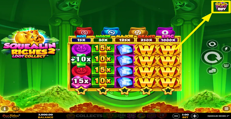 Squealin Riches 2 Buy Bonus