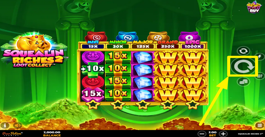Squealin Riches 2 Spin