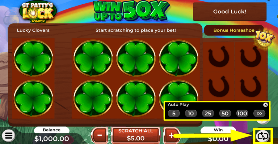 St Pattys Luck Autoplay Feature