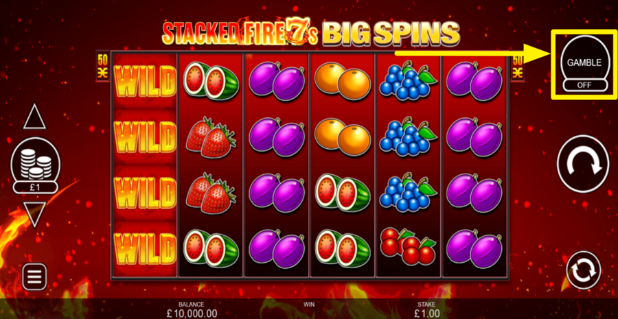 Stacked Fire 7s Big Spins Gamble