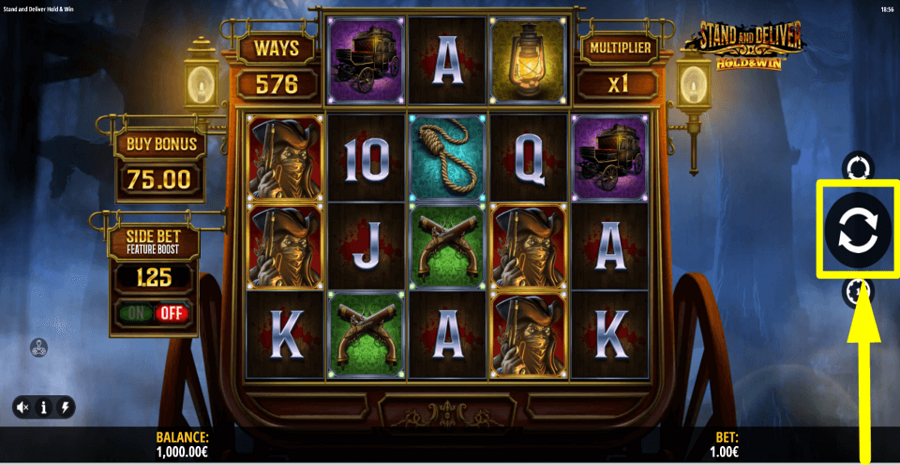 Stand And Deliver Spin Button