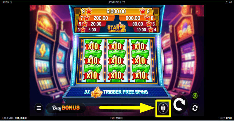 Star Bell 7s Bet Value