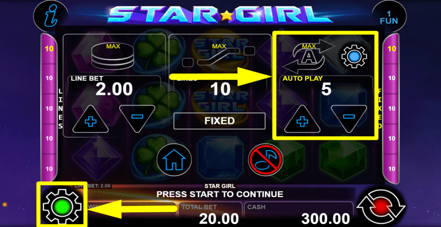 Star Girl Autoplay Feature