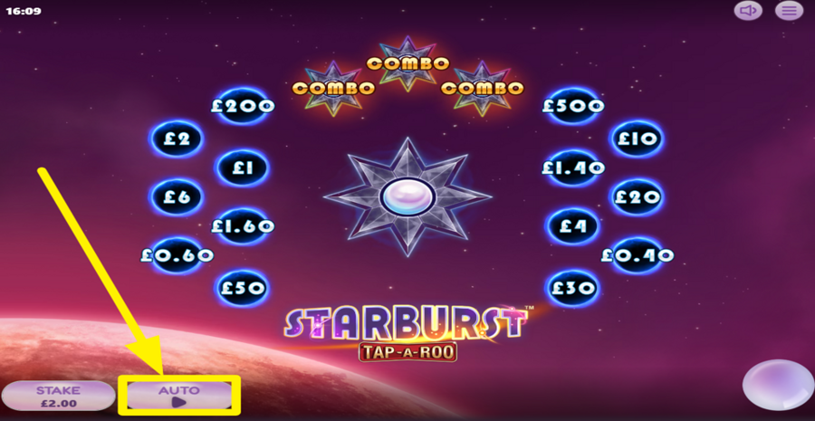 Starburst Tap A Roo Autoplay