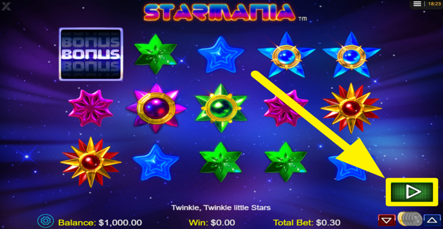 Starmania Spin Button