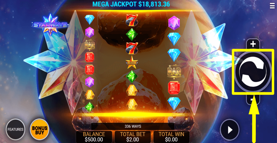 Starways Spin Button