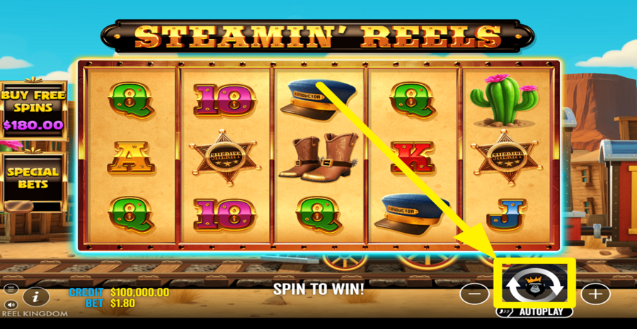 Steamin Reels Spin
