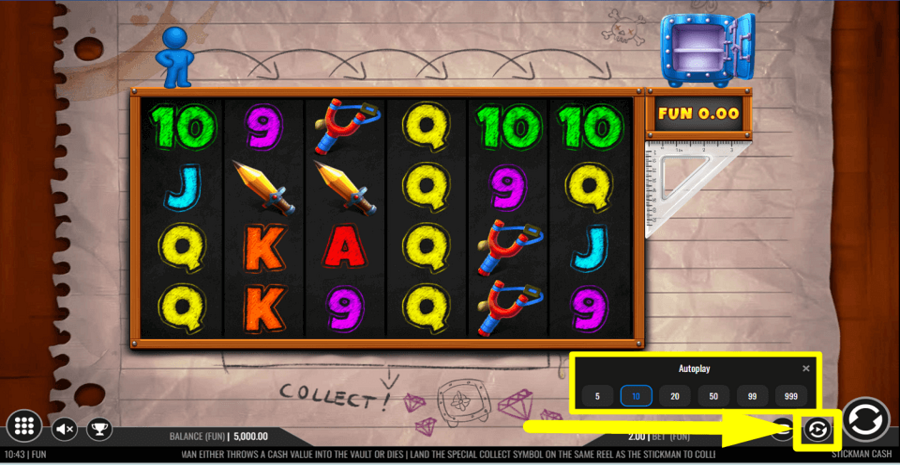 Stickman Cash Autoplay Feature